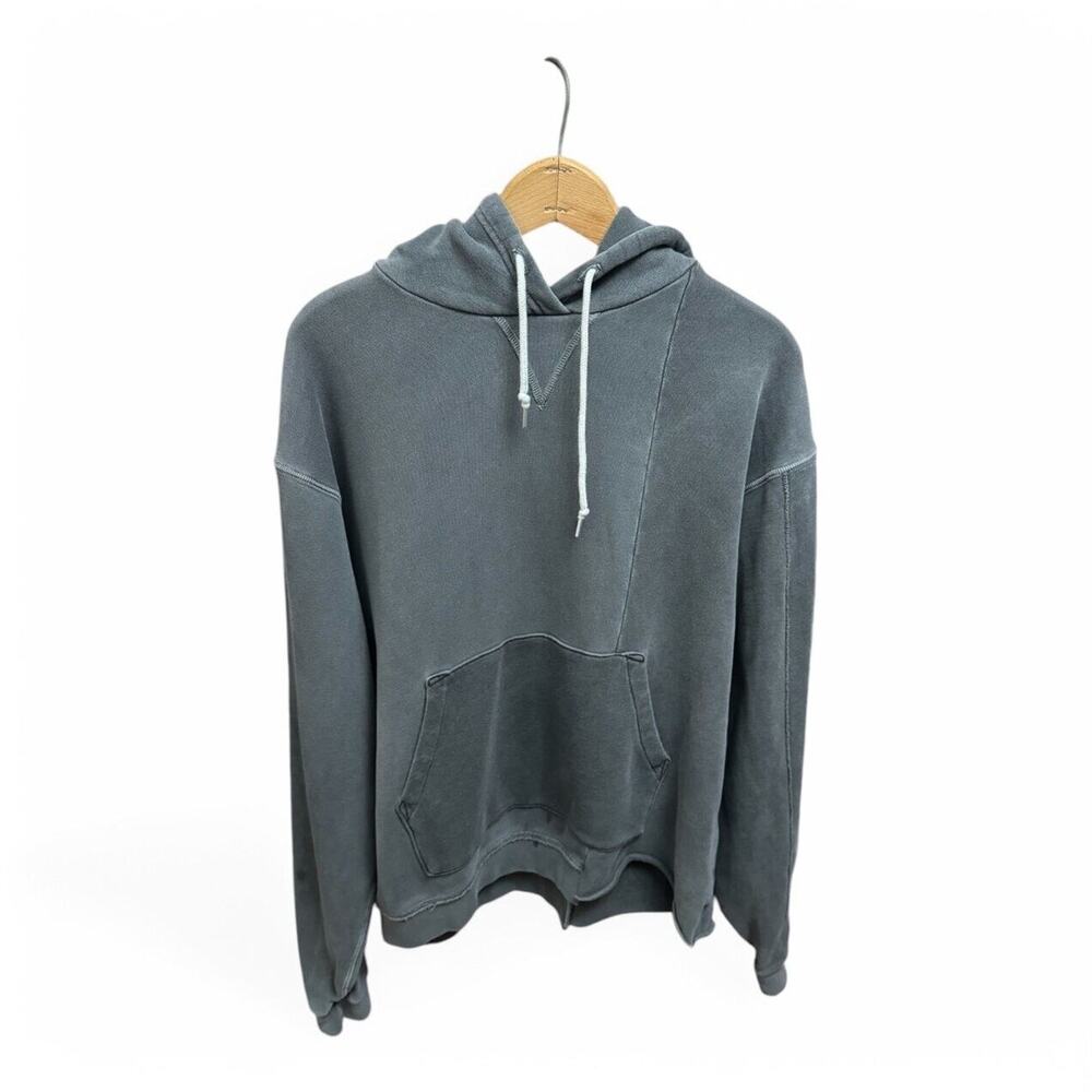John Elliott Faded Gray Reconstructed Vintage Hoodie Size 3 / L